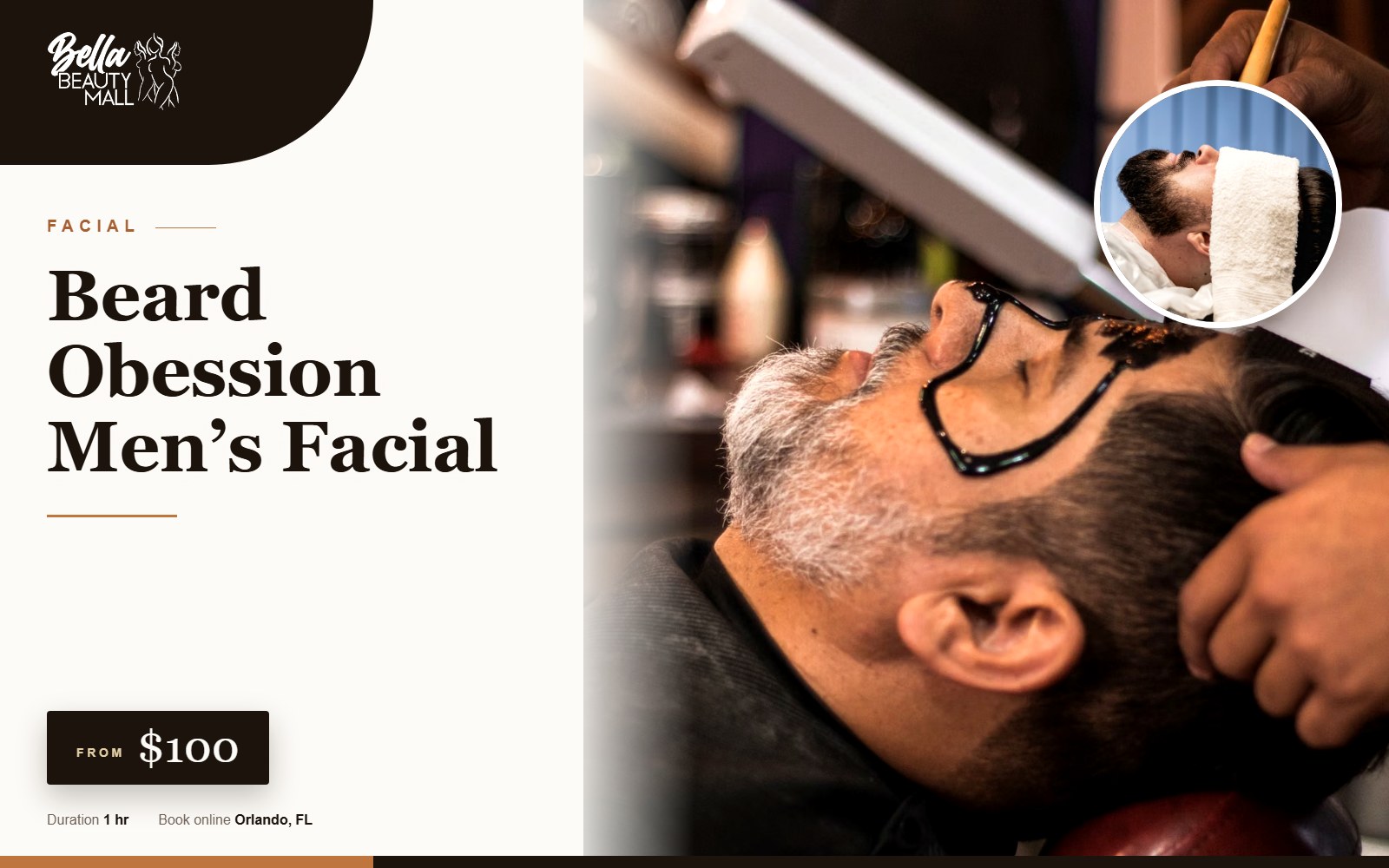 Beard Obession Mens Facial at Bella Beauty Mall in Orlando, FL