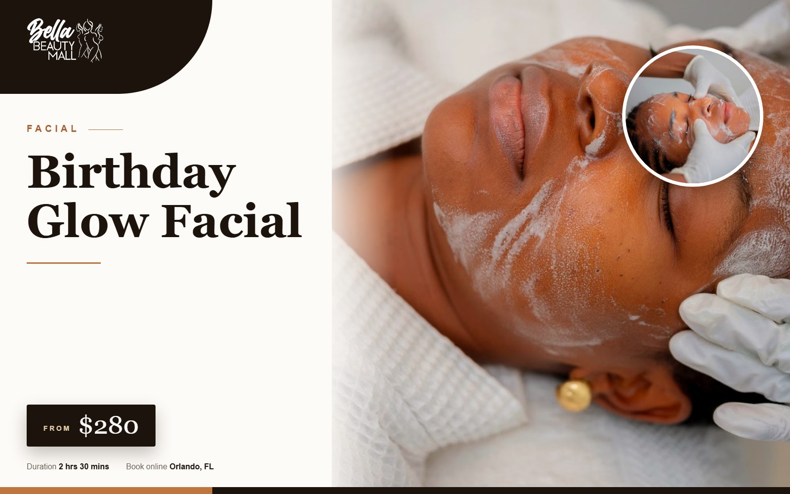 Birthday Glow Facial at Bella Beauty Mall in Orlando, FL