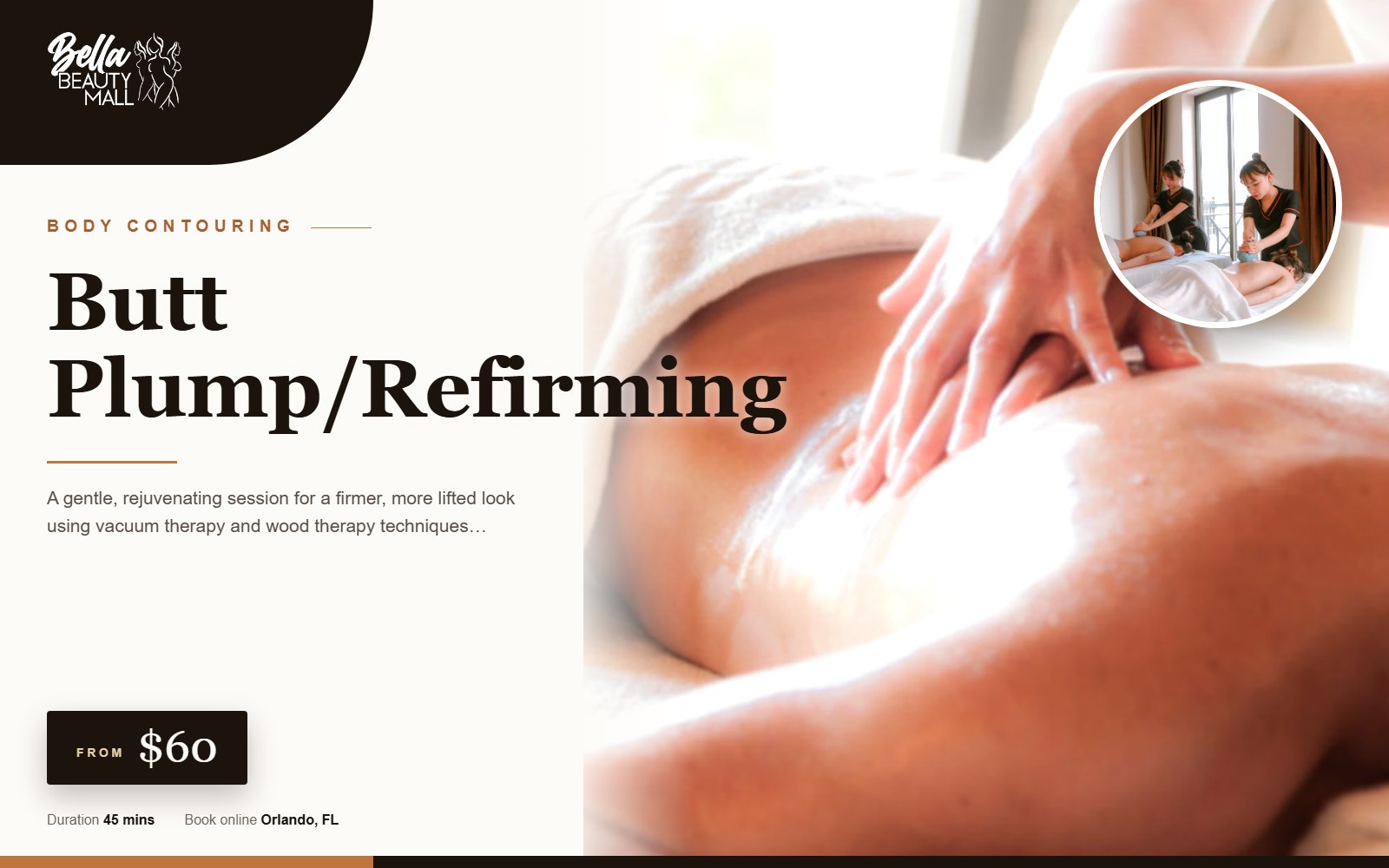 Butt Plump/Refirming at Bella Beauty Mall in Orlando, FL