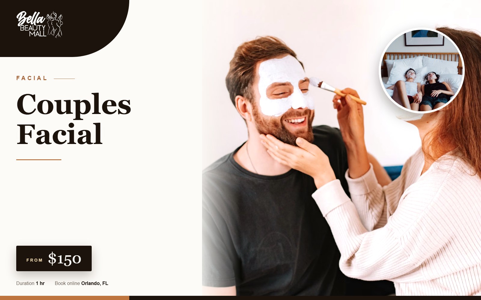 Couples Facial at Bella Beauty Mall in Orlando, FL