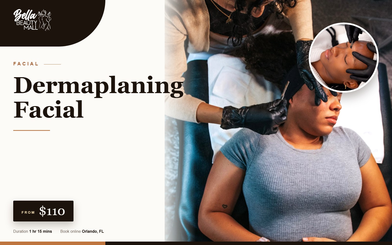 Dermaplaning Facial at Bella Beauty Mall in Orlando, FL