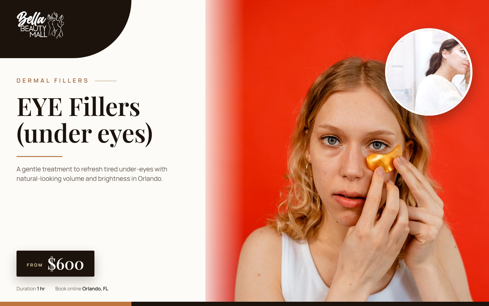 EYE Fillers (under eyes) at Bella Beauty Mall in Orlando, FL