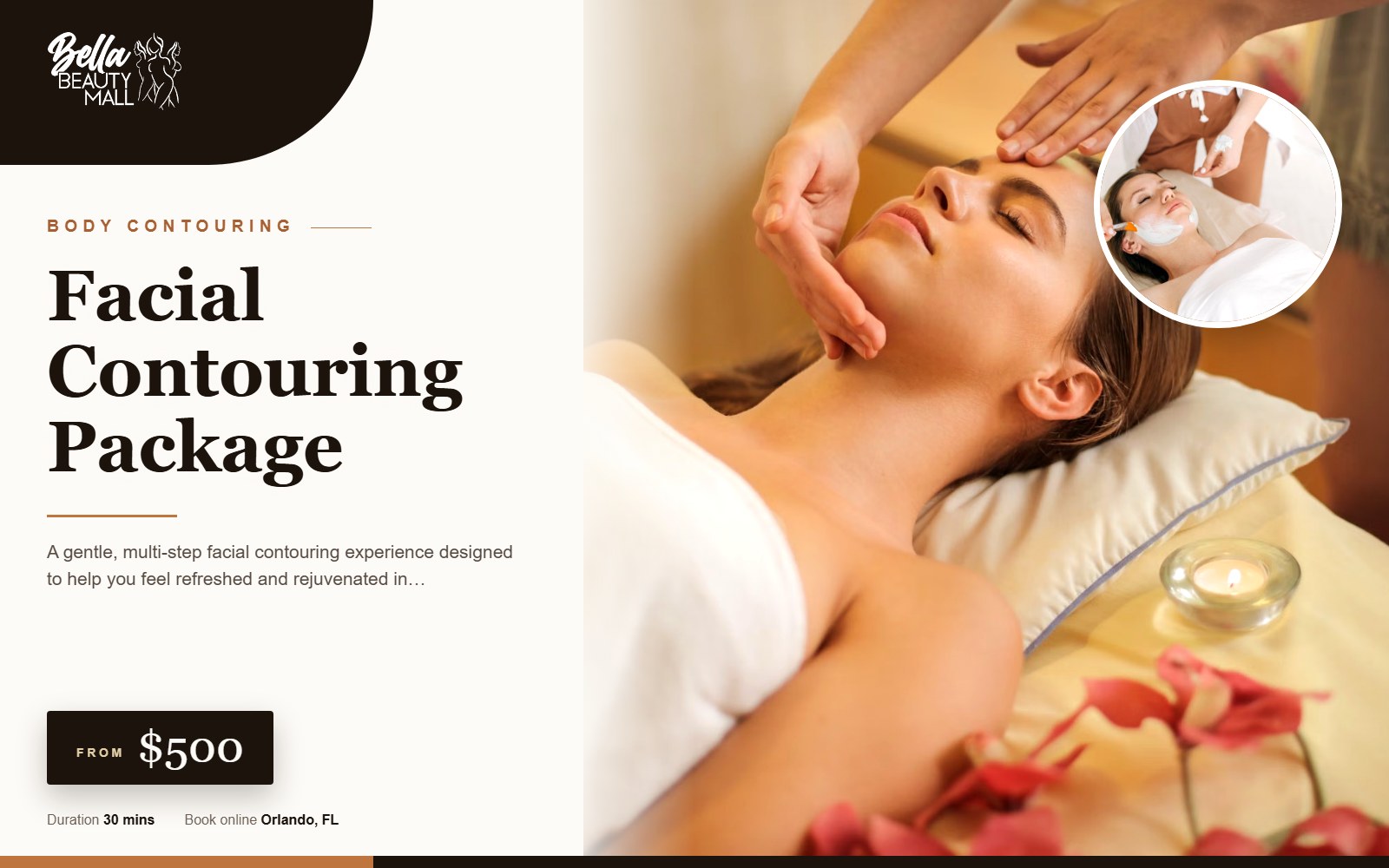 Facial Contouring Package at Bella Beauty Mall in Orlando, FL