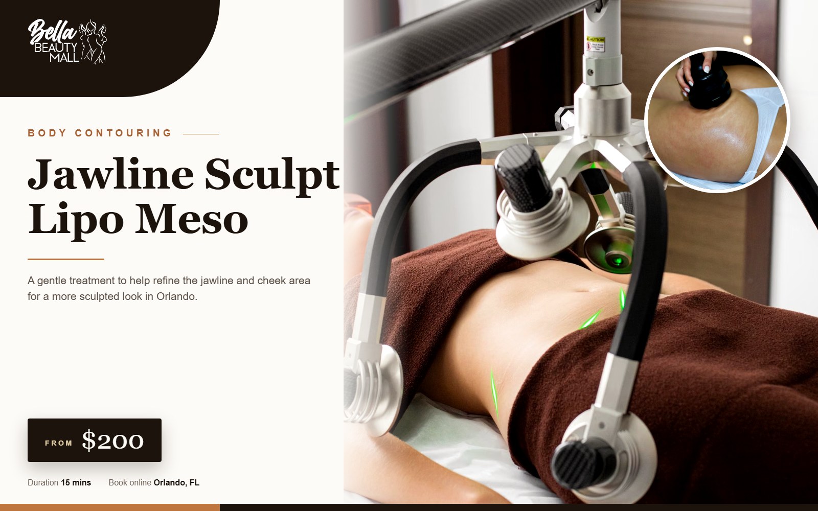 Jawline Sculpt Lipo Meso at Bella Beauty Mall in Orlando, FL
