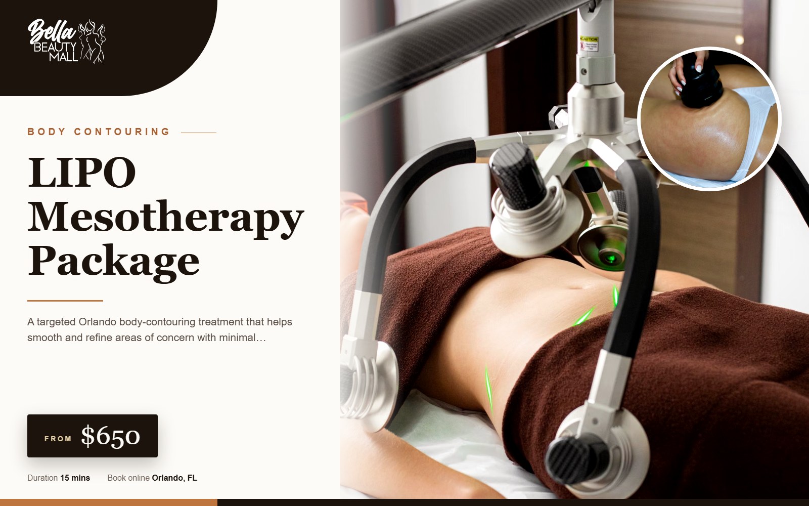 LIPO Mesotherapy Package at Bella Beauty Mall in Orlando, FL