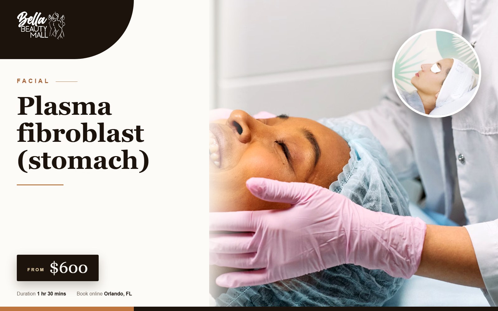 Plasma fibroblast (stomach) at Bella Beauty Mall in Orlando, FL