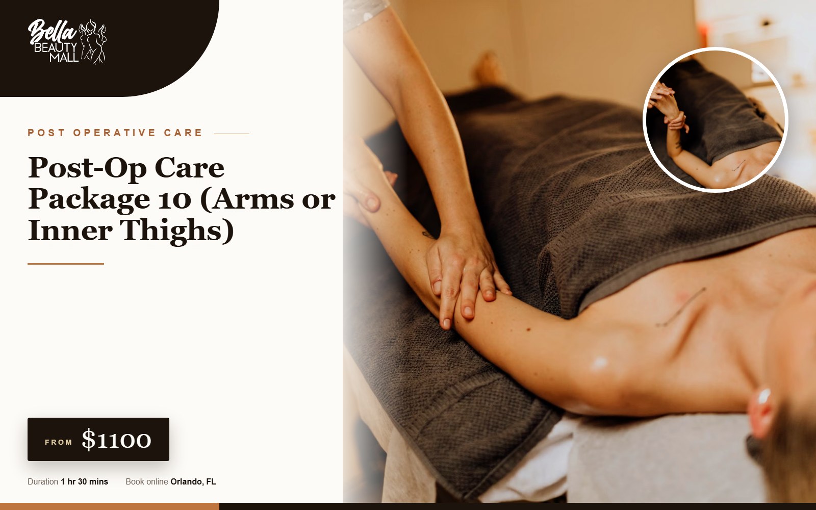 Post-Op Care Package 10 (Arms or Inner Thighs) at Bella Beauty Mall in Orlando, FL