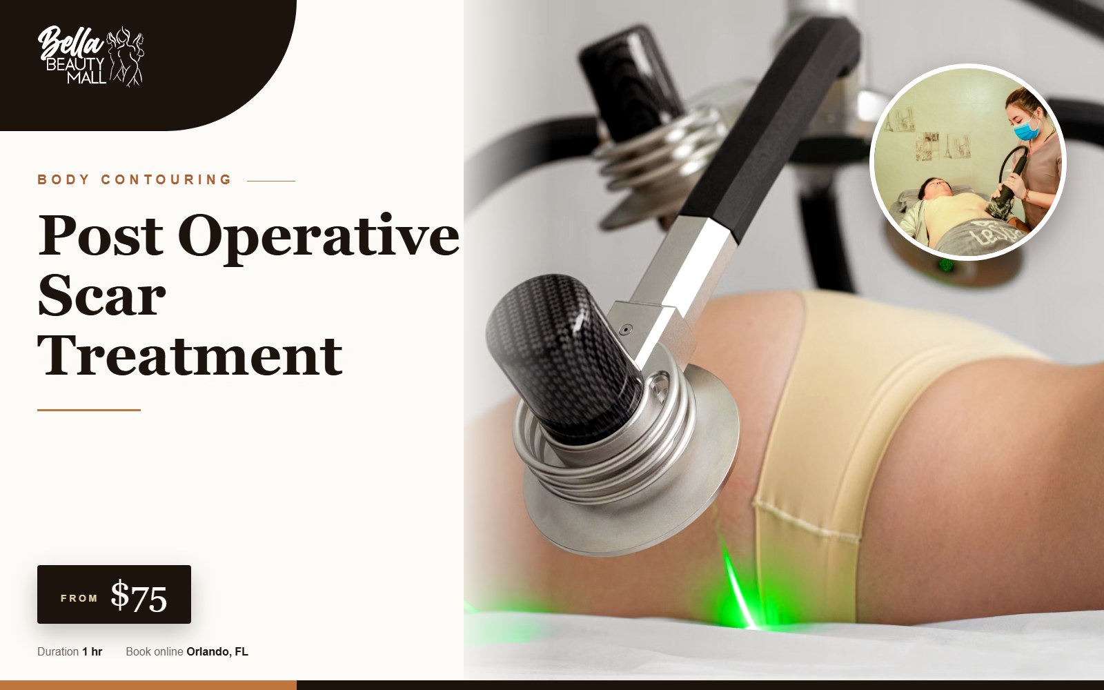 Post Operative Scar Treatment at Bella Beauty Mall in Orlando, FL