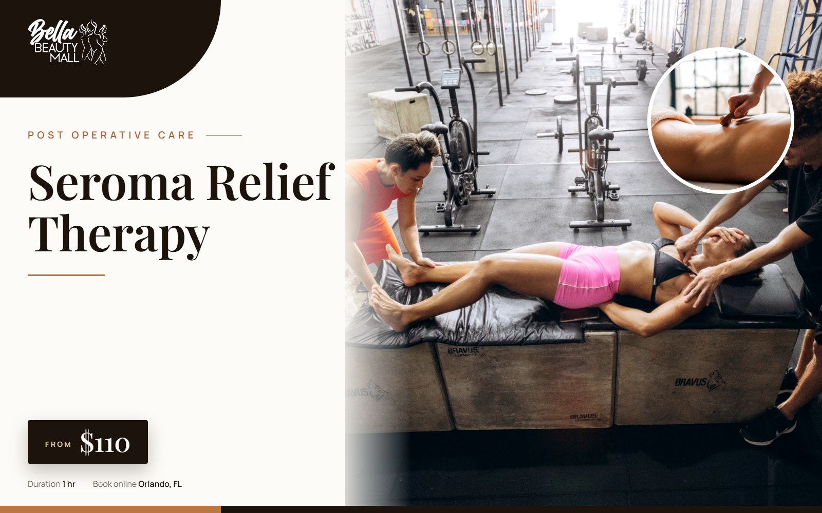 Seroma Relief Therapy at Bella Beauty Mall in Orlando, FL