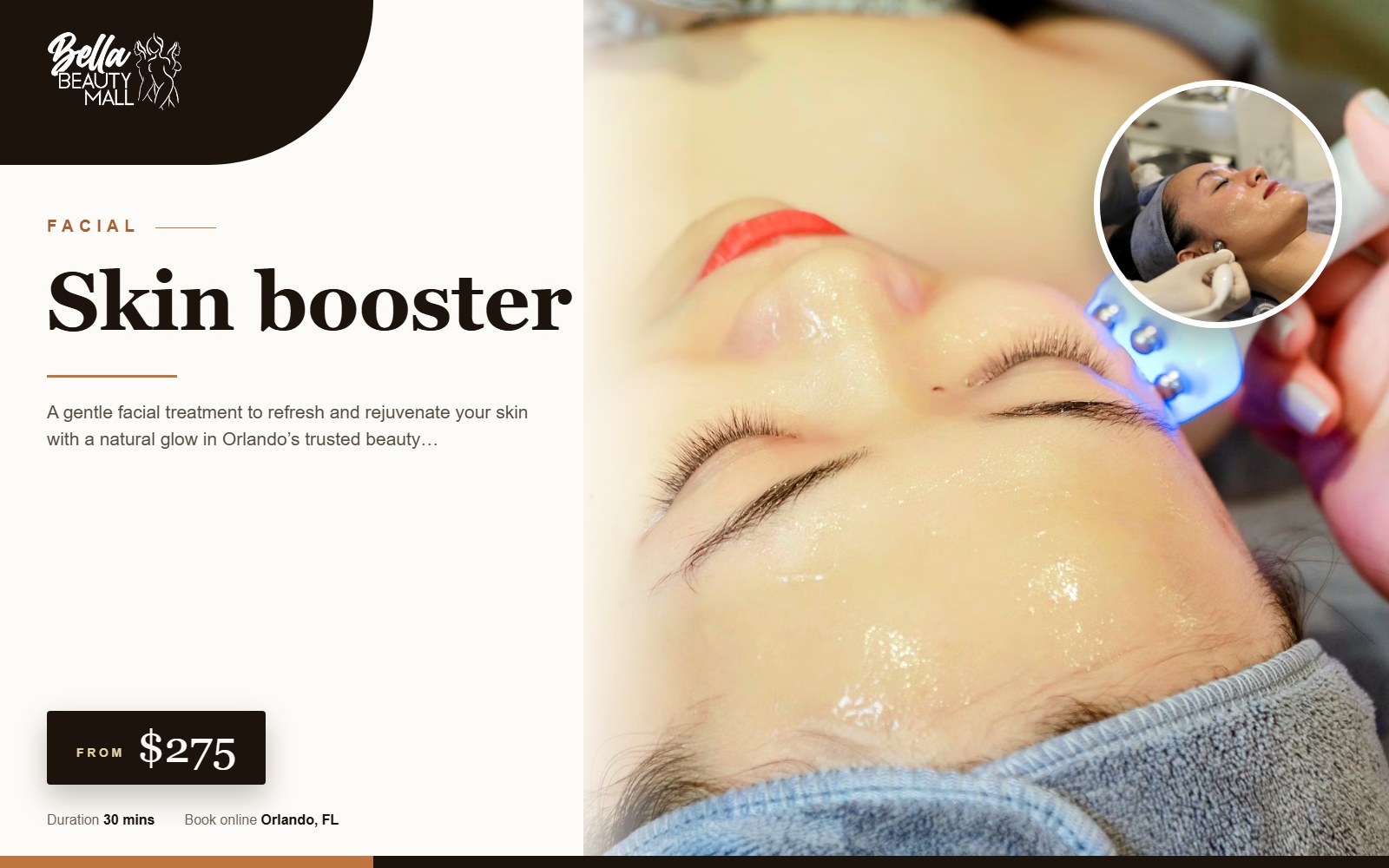 Skin booster at Bella Beauty Mall in Orlando, FL