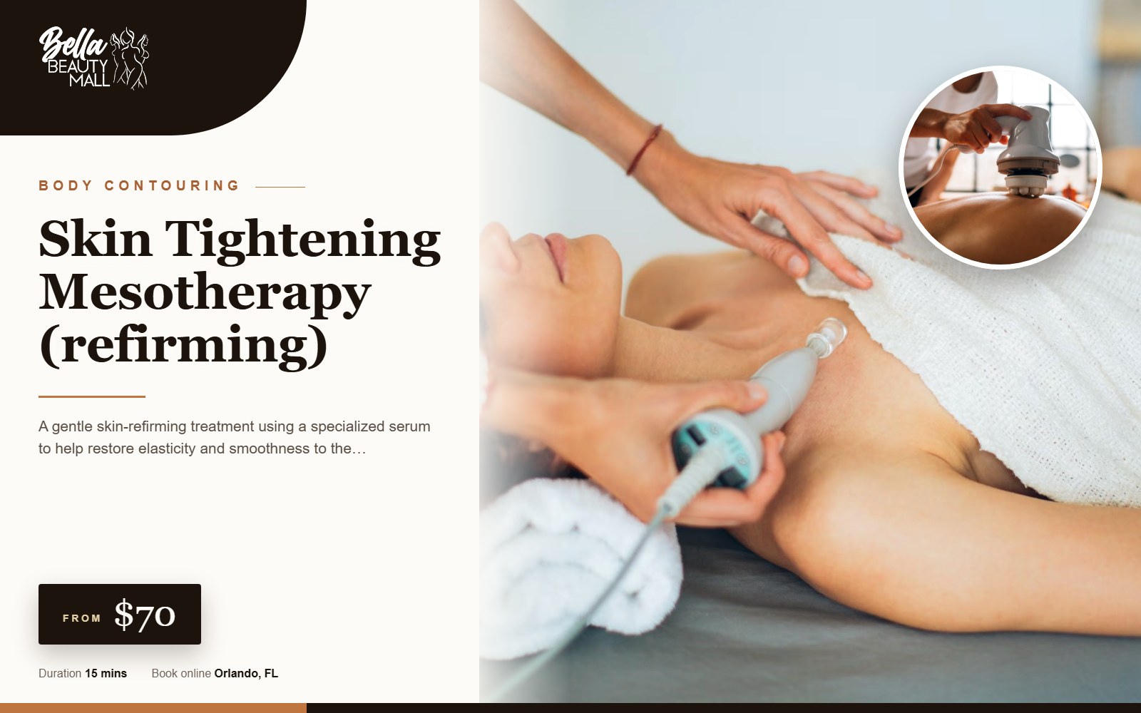 Skin Tightening Mesotherapy (refirming) at Bella Beauty Mall in Orlando, FL