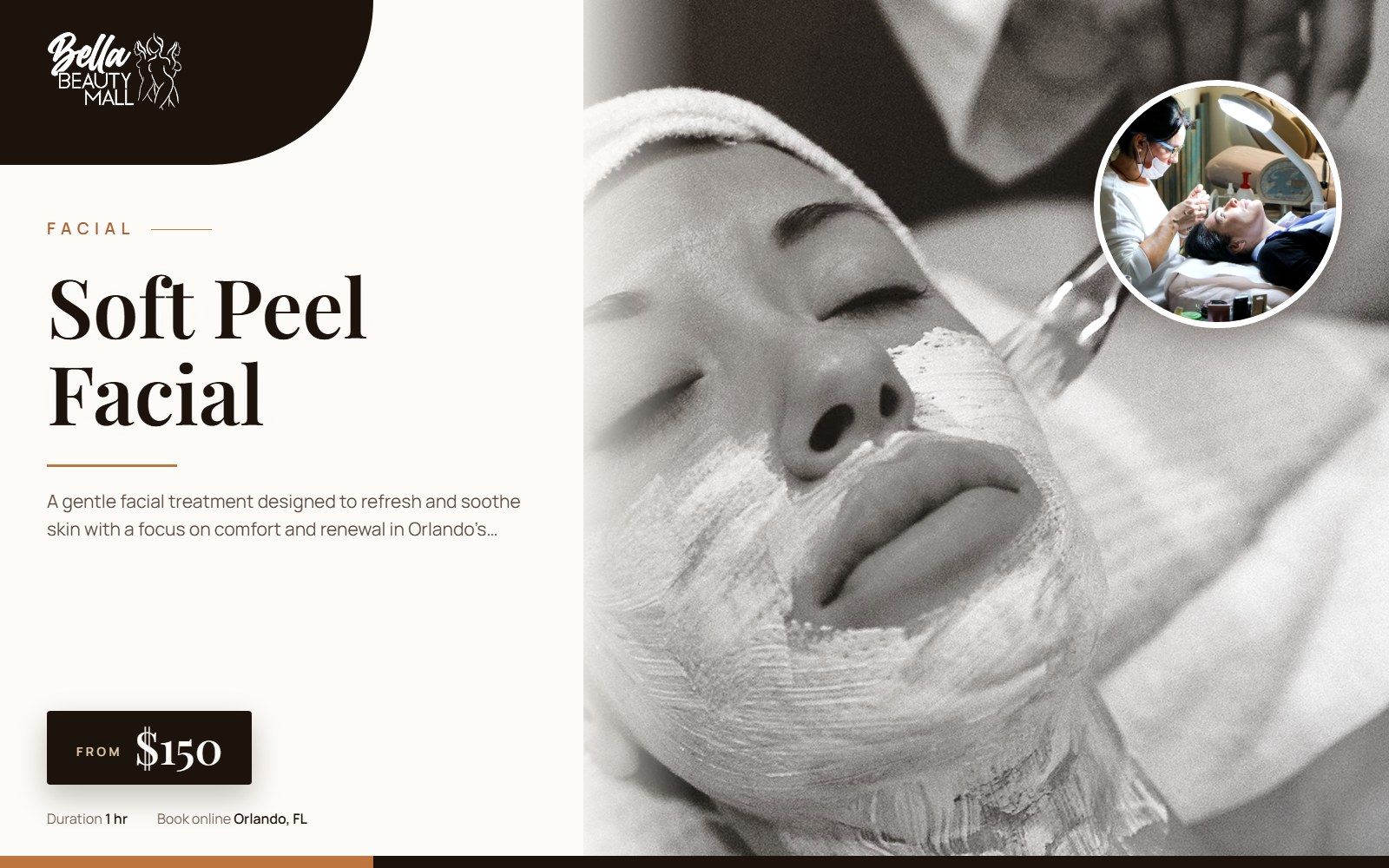 Soft Peel Facial at Bella Beauty Mall in Orlando, FL