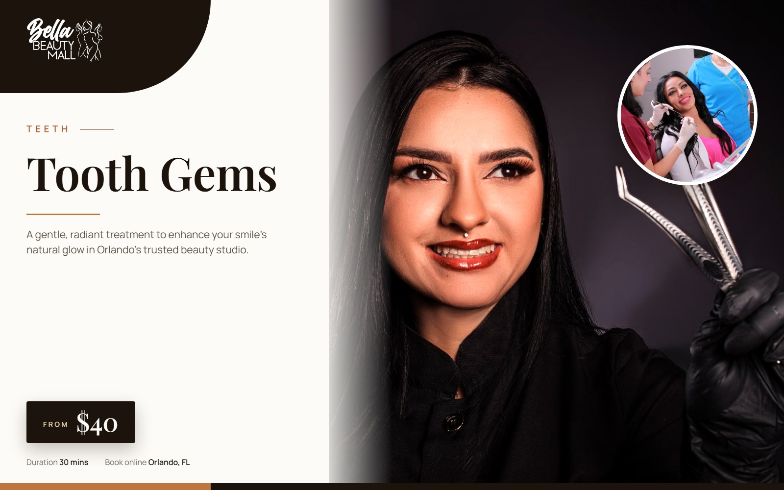 Tooth Gems at Bella Beauty Mall in Orlando, FL