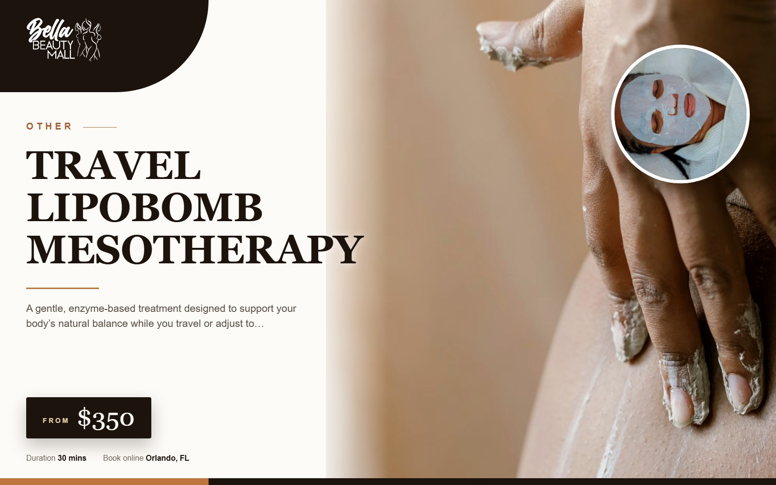 TRAVEL LIPOBOMB MESOTHERAPY at Bella Beauty Mall in Orlando, FL
