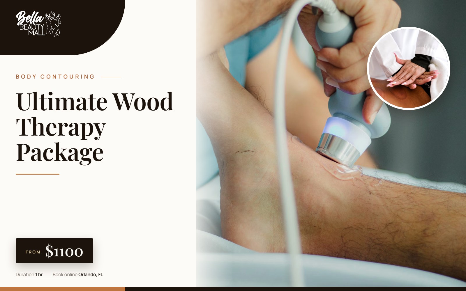 Ultimate Wood Therapy Package at Bella Beauty Mall in Orlando, FL