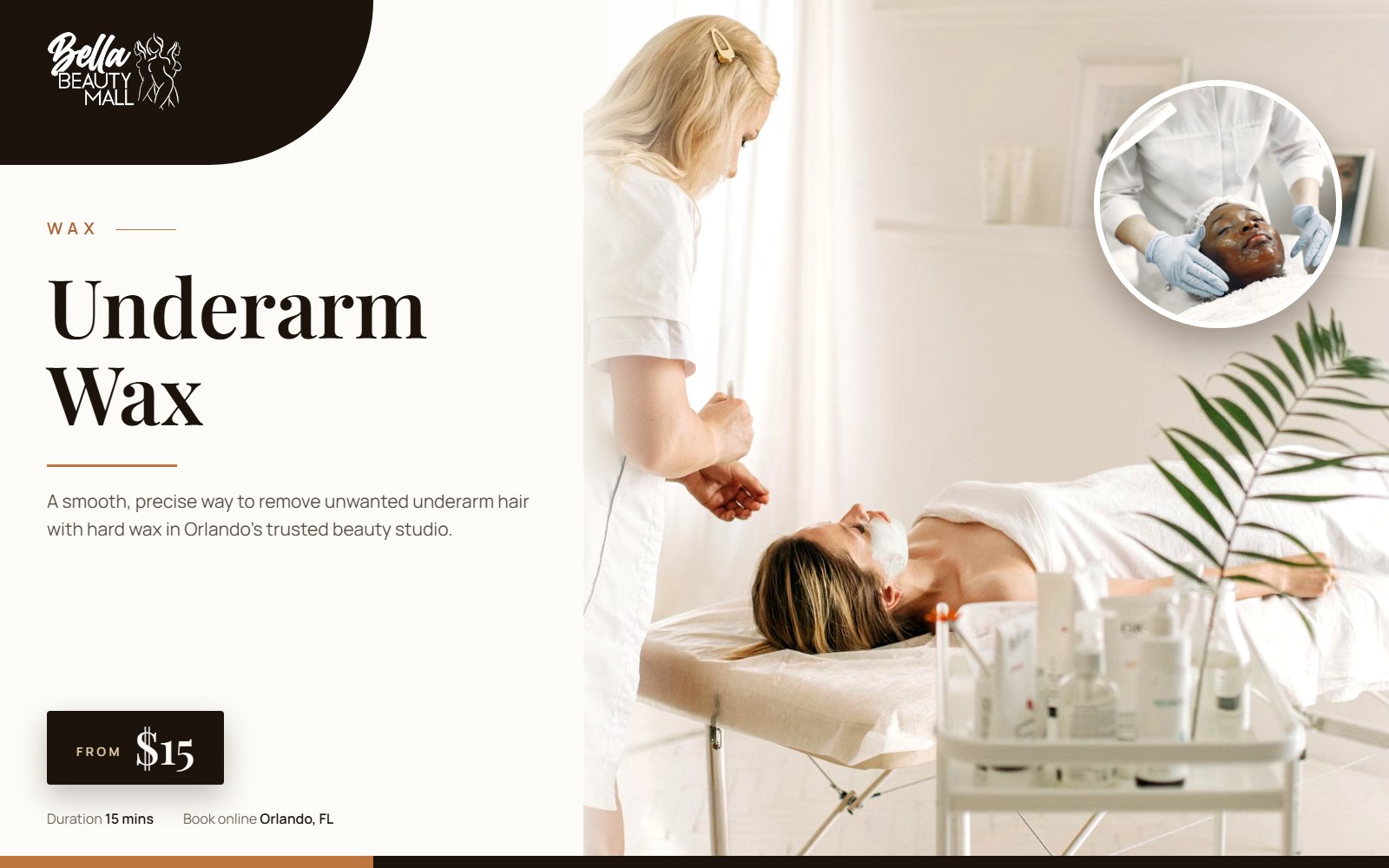 Underarm Wax at Bella Beauty Mall in Orlando, FL