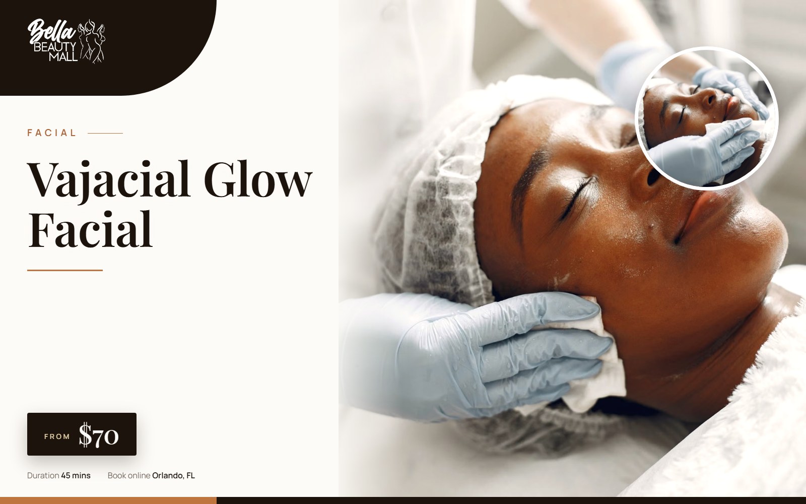 Vajacial Glow Facial at Bella Beauty Mall in Orlando, FL